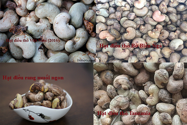 Các loại hạt điều Các loại hạt điều